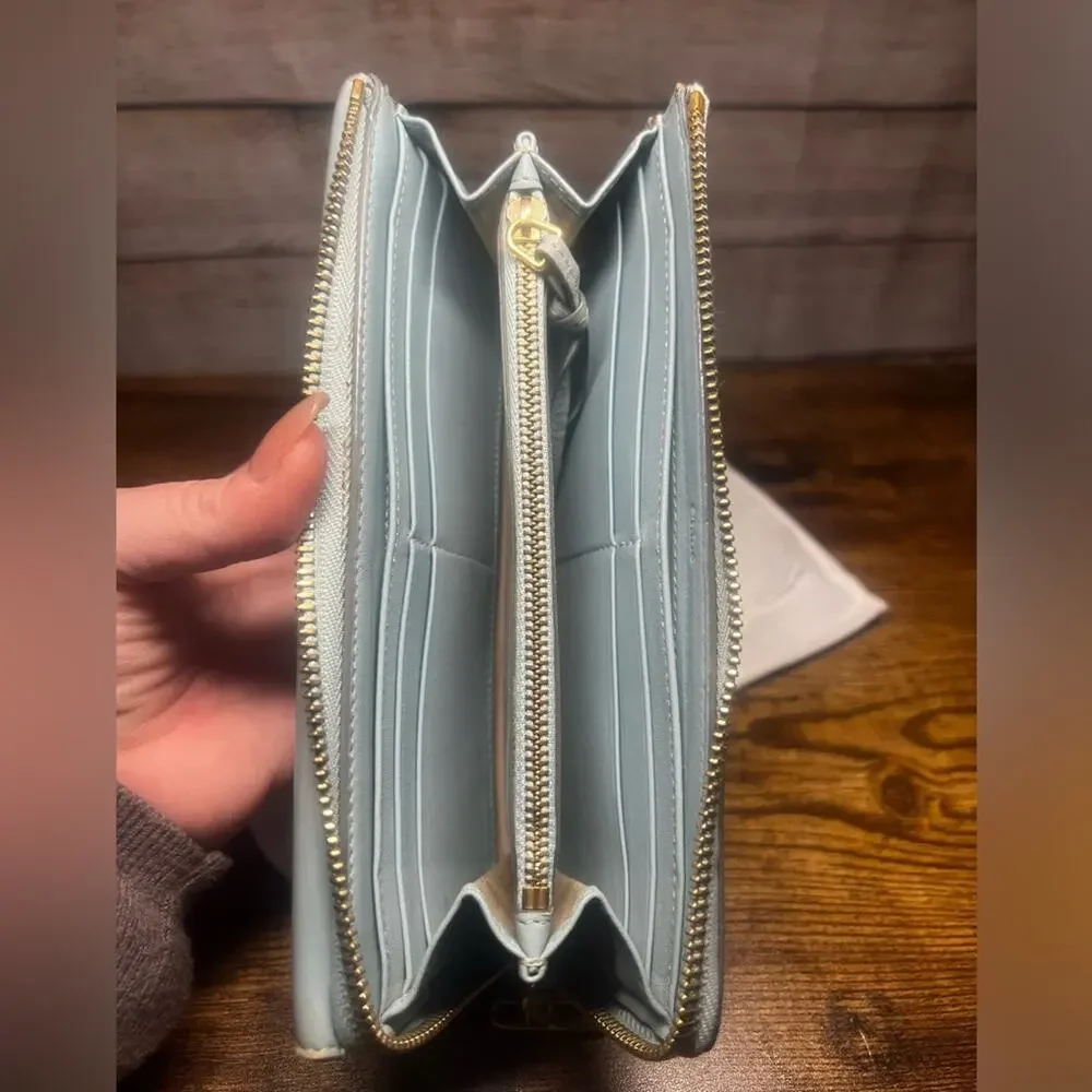 Chole Continental Wallet - Robins Egg Blue